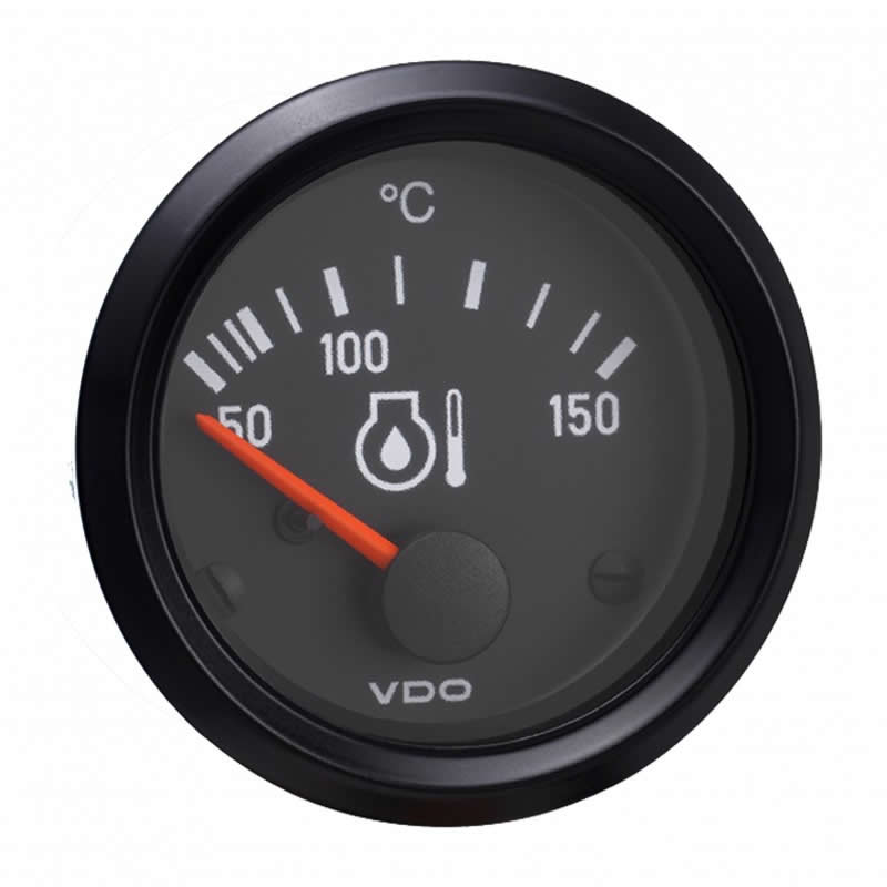 VDO Cockpit International Engine oil temperature 150°C 52mm 12V gauge
